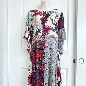 Boho asymmetrical dress patchwork